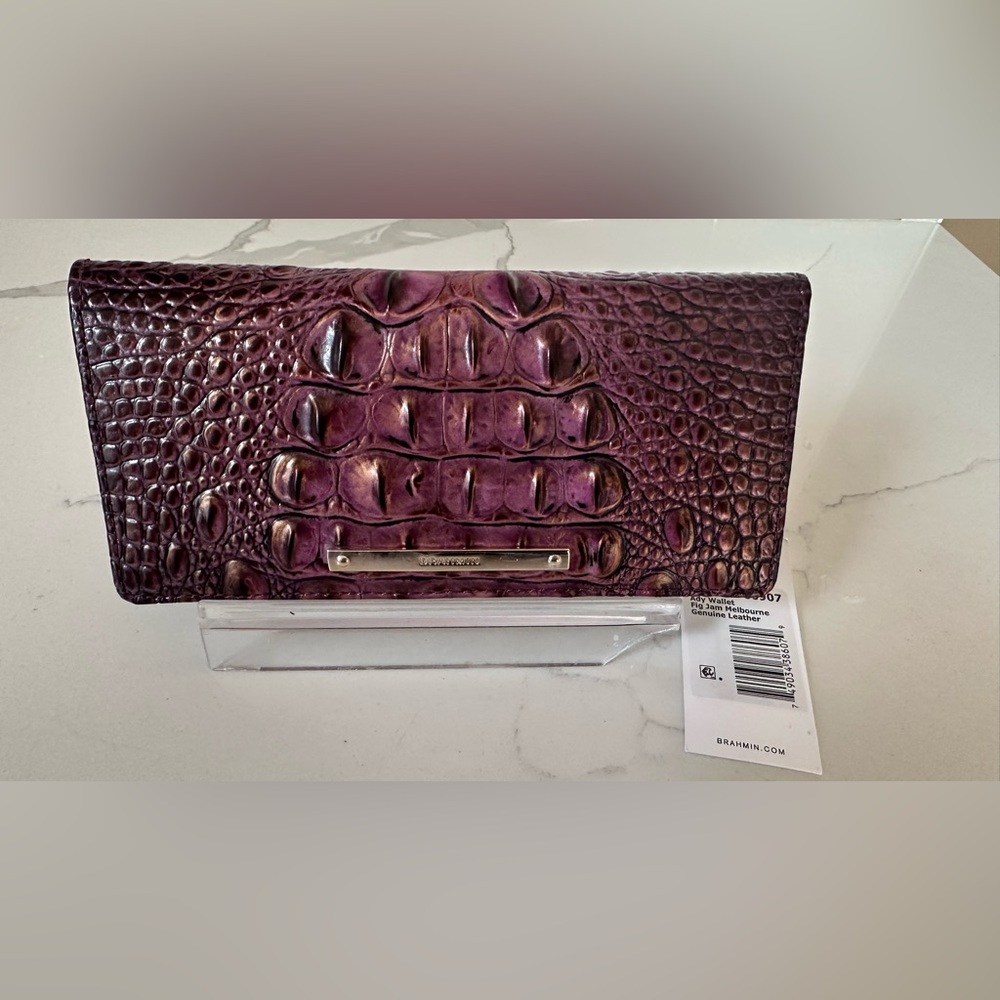 Brahmin Ady wallet fig jam Melbourne genuine leather